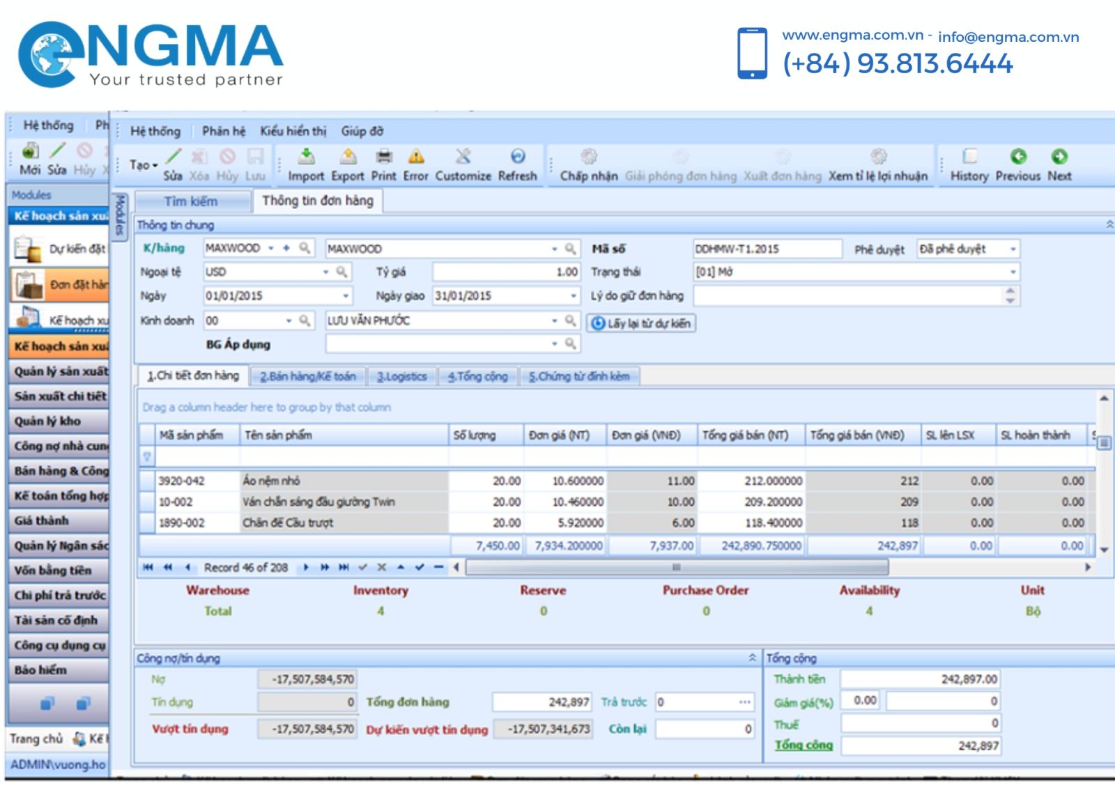 công ty làm phần mềm ERP